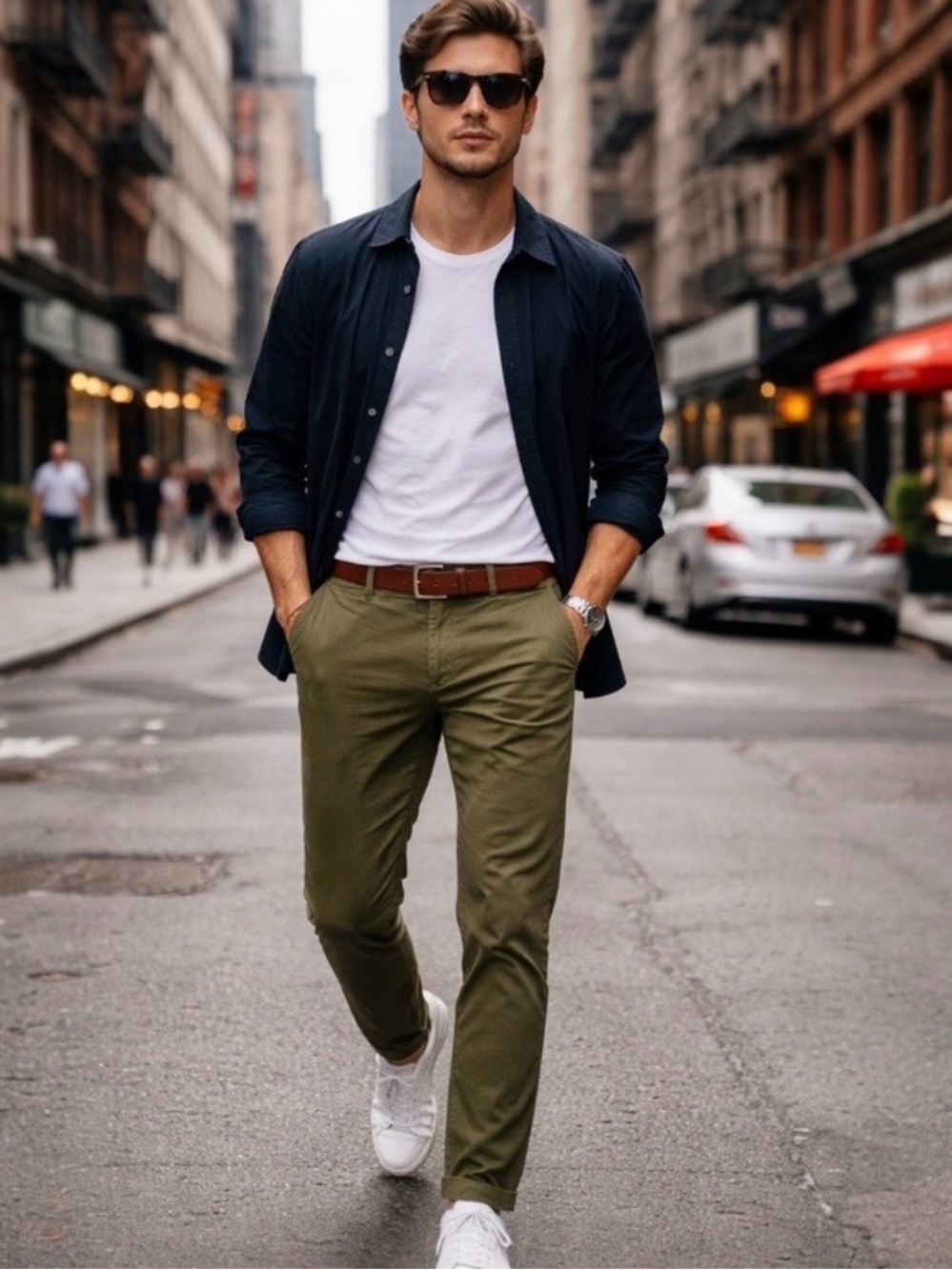 NWT Banana Republic Stretch Chino Pants Men's Straight Fit Slim Green 31x30 31